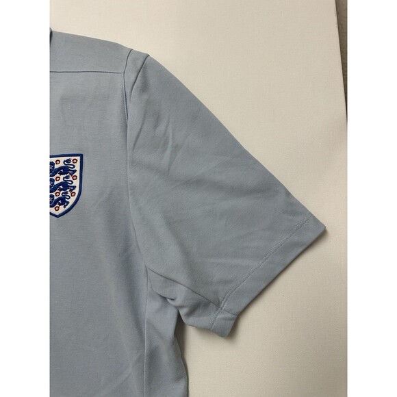 Umbro Team England Polo Shirt Mens Size XL Light Blue Football Soccer World Cup - Picture 8 of 13